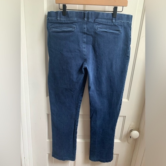 Betabrand Dark Wash Dress Pant Yoga Jean XL Petite - Picture 5 of 5